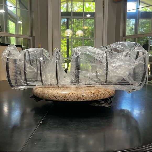 NEW Deco Brothers Pan Lid Tiered Shelf Organizer Countertop Cabinet Bronze NIP - Picture 8 of 11